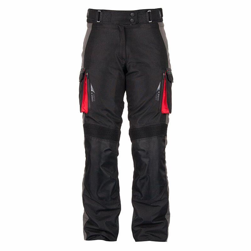 Pantalon ROADTRIP FEMME PANT femme Noir/Gris Foncé/Rouge DXR