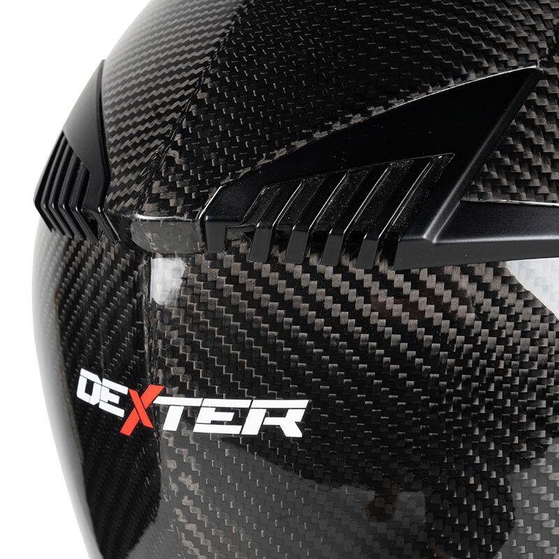 MOTOBLOUZ Casque Modulable ADRON CARBON EVO Black Glossy | ECE 22.06 7/7