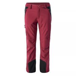 Dames Astoni Softshell wandelbroek (Rumba Rood/Anthraciet)