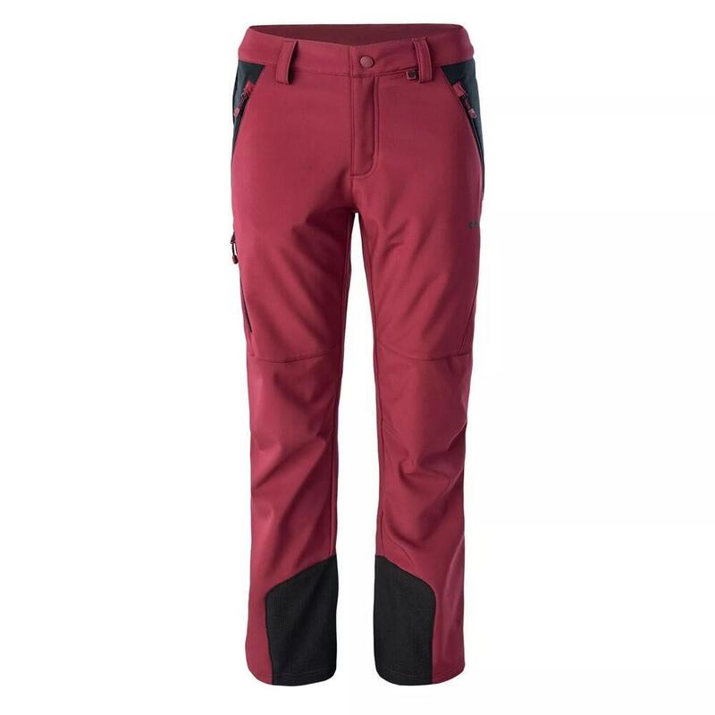 Dames Astoni Softshell wandelbroek (Rumba Rood/Anthraciet)