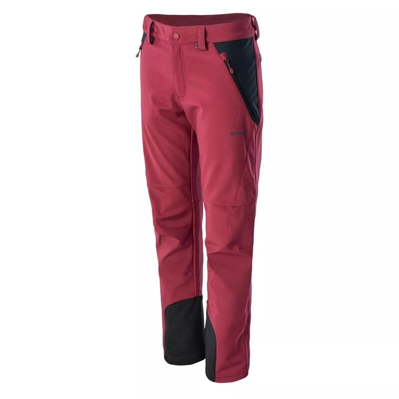 Dames Astoni Softshell wandelbroek (Rumba Rood/Anthraciet)