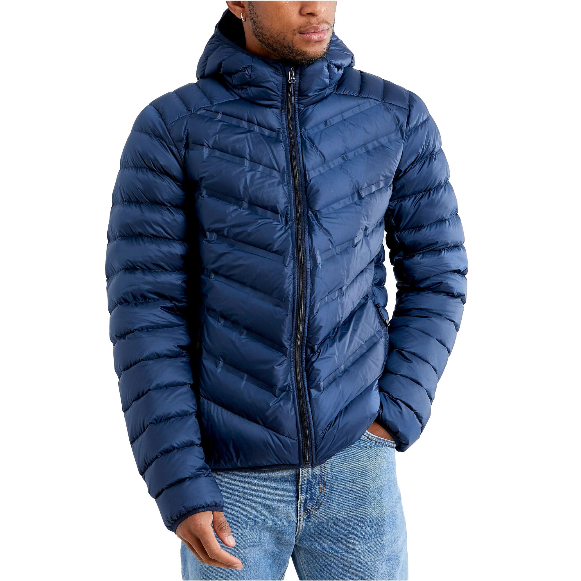 Mens Lightweight Down Jacket (Blaze) 3/3