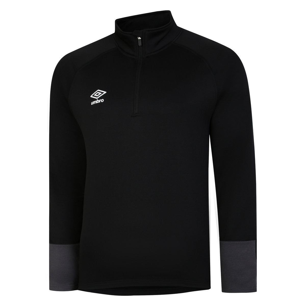 UMBRO Mens Total Training Track Jacket (Black/White/Carbon)