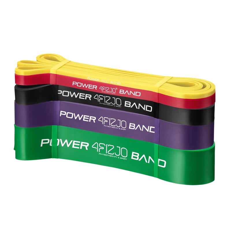 Set de 5 benzi elastice 4FIZJO POWER BAND