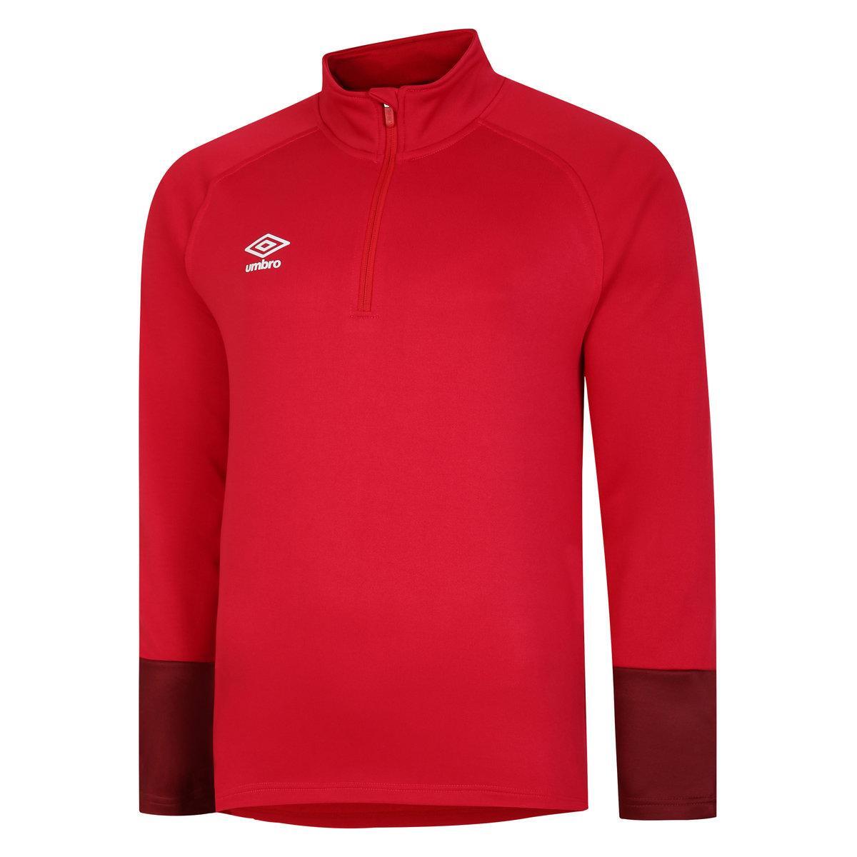 UMBRO Mens Total Training Track Jacket (Vermillion/Biking Red/Black)