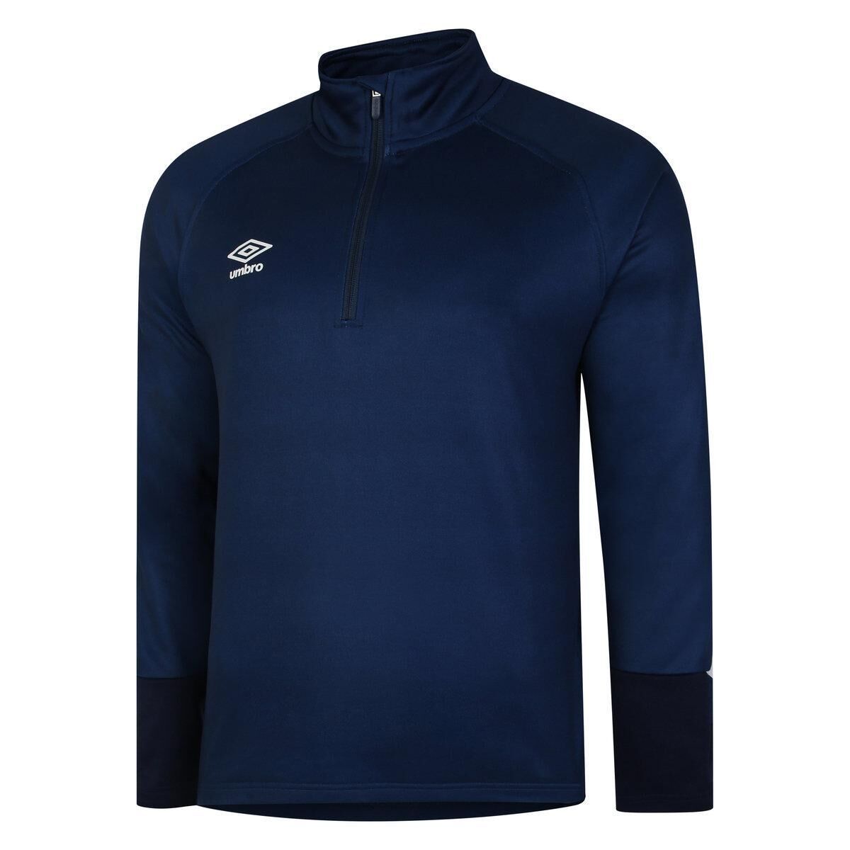 UMBRO Mens Total Training Track Jacket (Navy/Dark Navy/White)