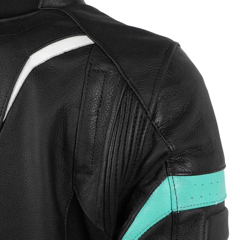 Blouson GINA femme Noir/Blanc/Turquoise DXR