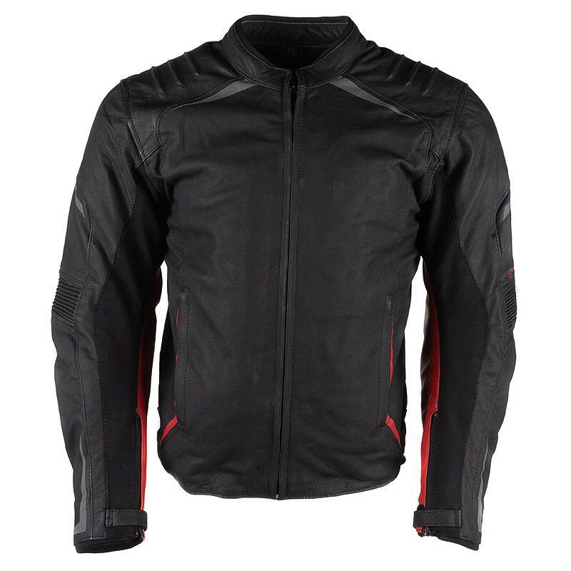 Blouson ALONSO EVO homme Noir/Rouge DXR 2/5