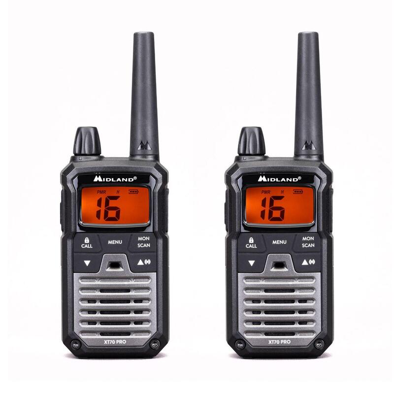 Walkie talkie MIDLAND XT70 PRO  2 pmr446, 12km en campo