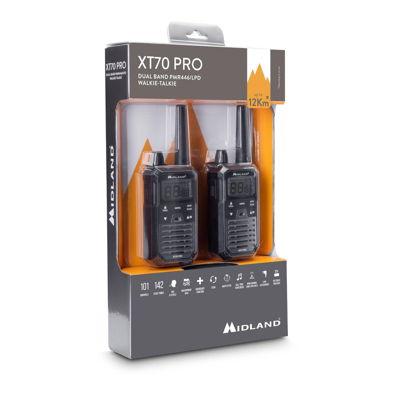 Walkie-talkie MIDLAND XT70 PRO 2 pmr446, 12km en campagne 3/7