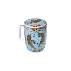 Taza de Té con filtro y tapa Mug Harmony Baagh Taza de porcelana para  infusión