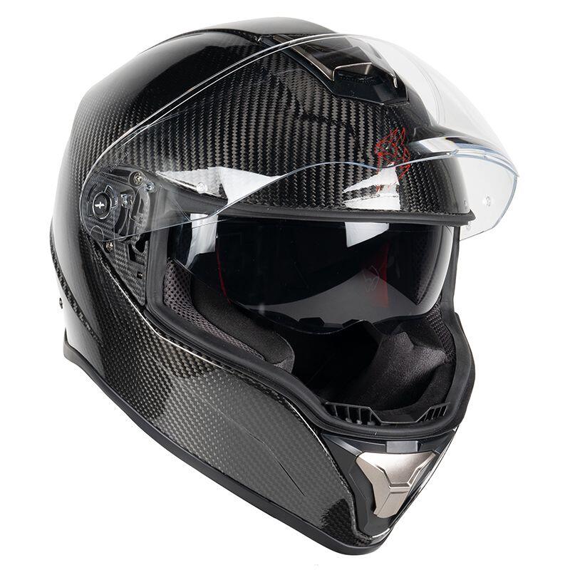 MOTOBLOUZ Casque Intégral CONTINENTAL CARBON Black Glossy | ECE 22.06 6/7