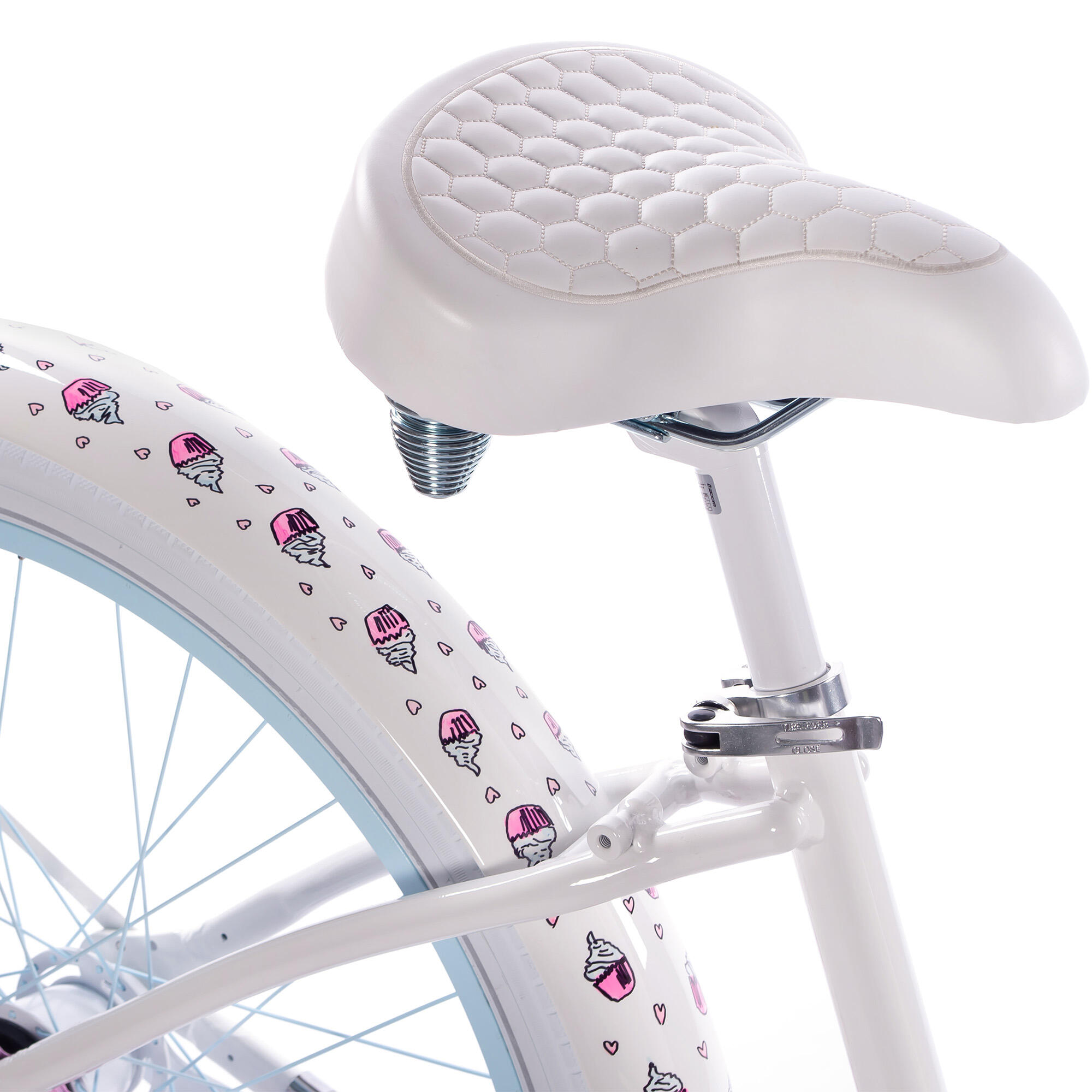Rower miejski damski Plumbike La Donna Unique Cupcakes 7B z hamulcem v-brake 2/7