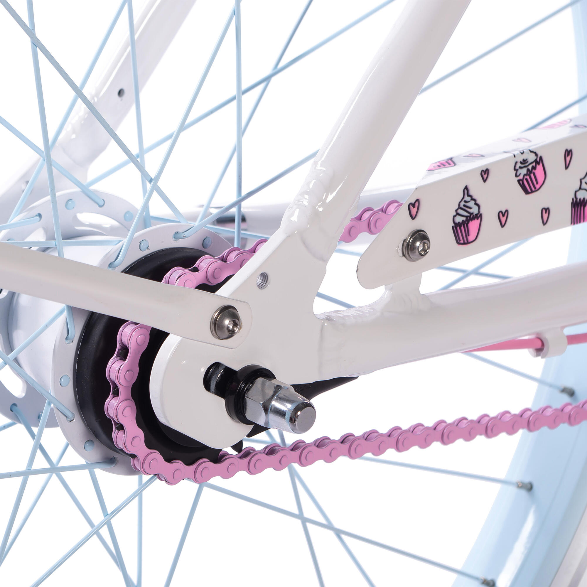 Rower miejski damski Plumbike La Donna Unique Cupcakes 7B z hamulcem v-brake 4/7