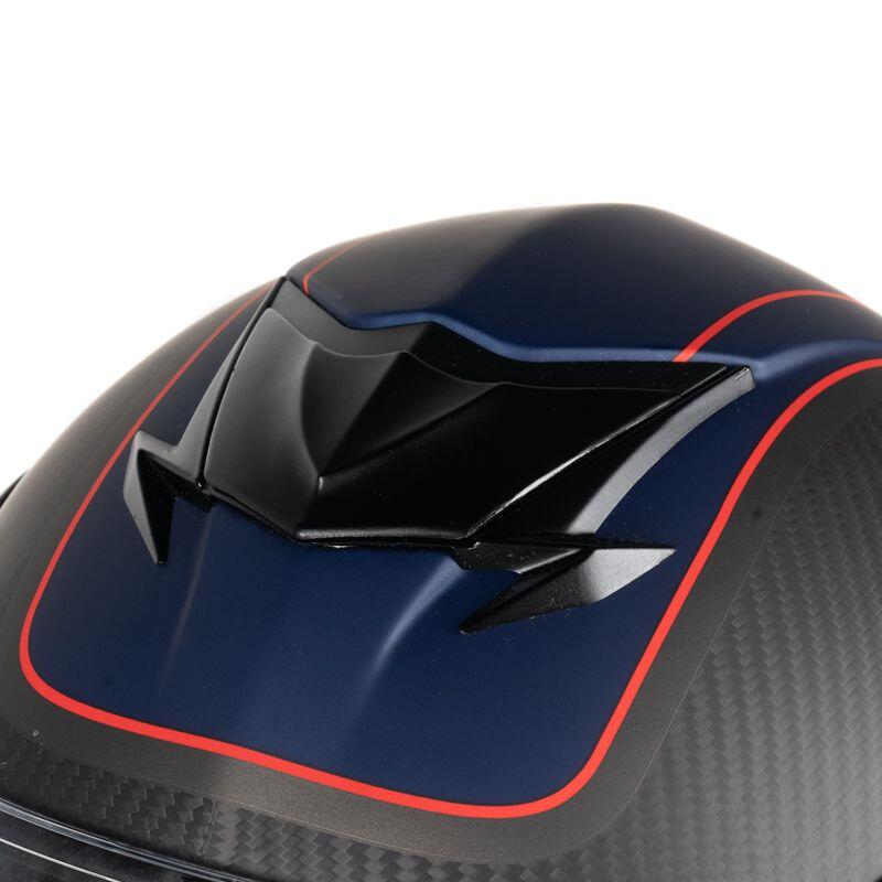 Casque ADRON CARBON DECAL MATT 22.06 Adulte Carbon Bleu/Rouge Matt Dexter
