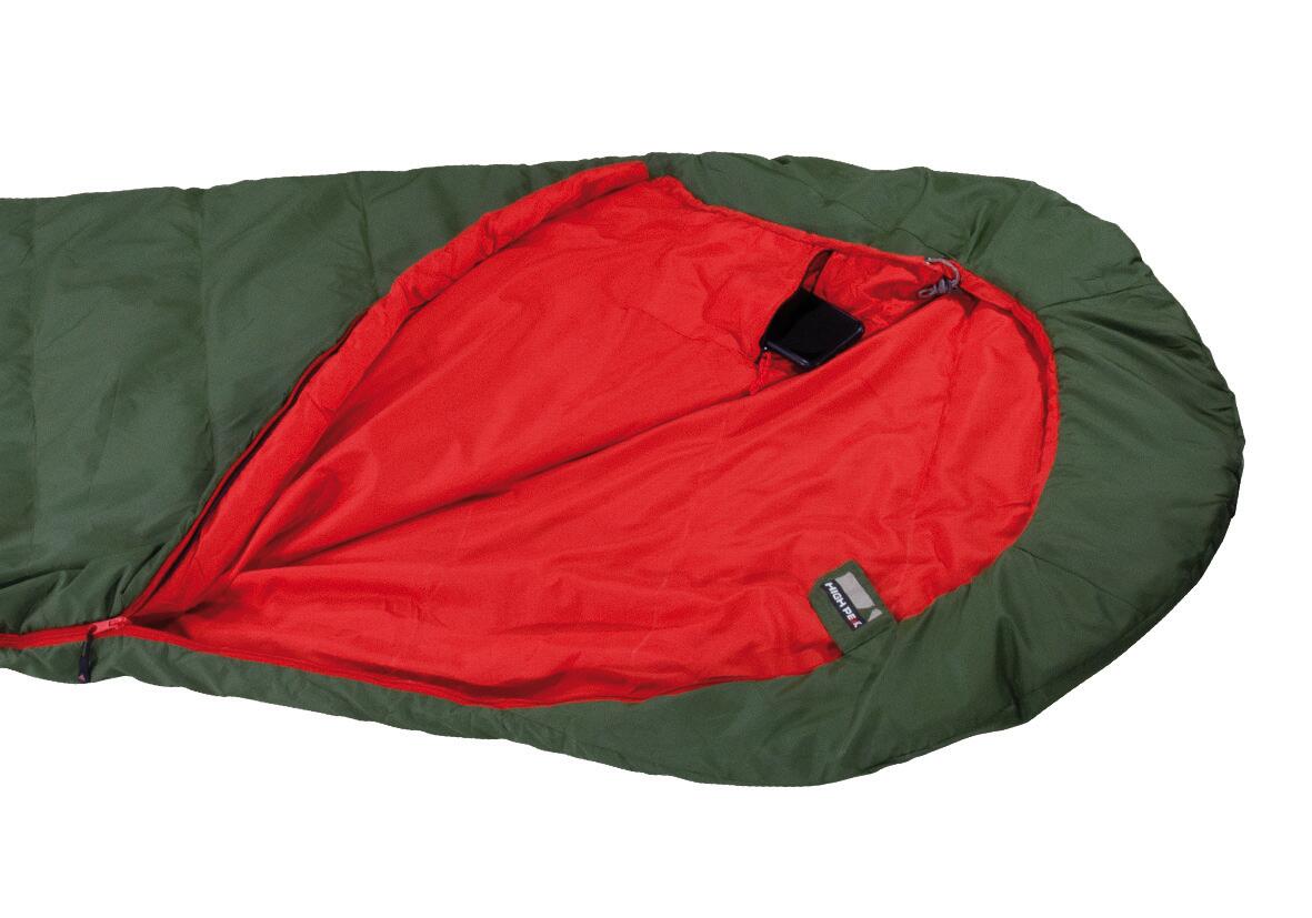 High Peak Pak 1000 ECO, sacco a pelo a mummia, poliestere riciclato, senza PFC 2/8