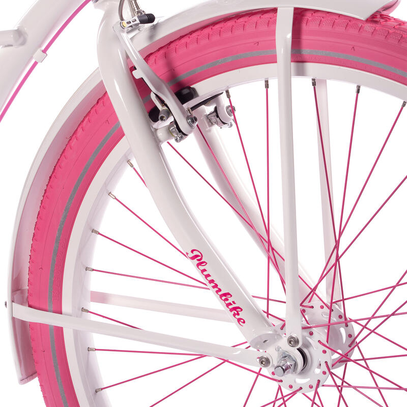 Rower miejski damski Plumbike La Donna Lola 3B z hamulcem vbrake/kosz