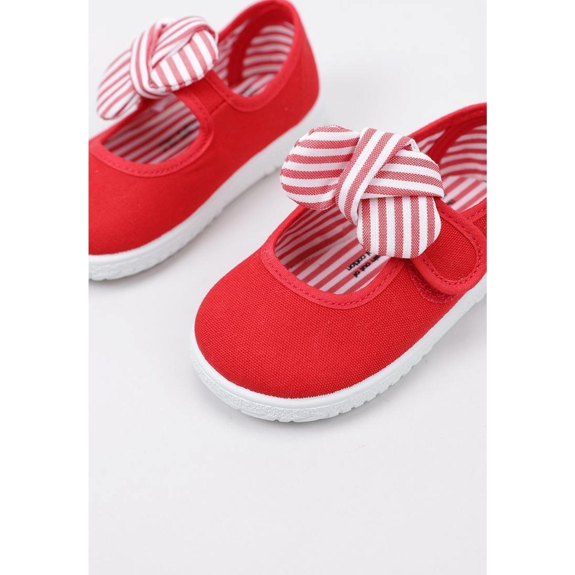 Zapatillas Deportivas Niños VICTORIA OJALÁ MERCEDITAS PAÑUELO RAYAS Rojo