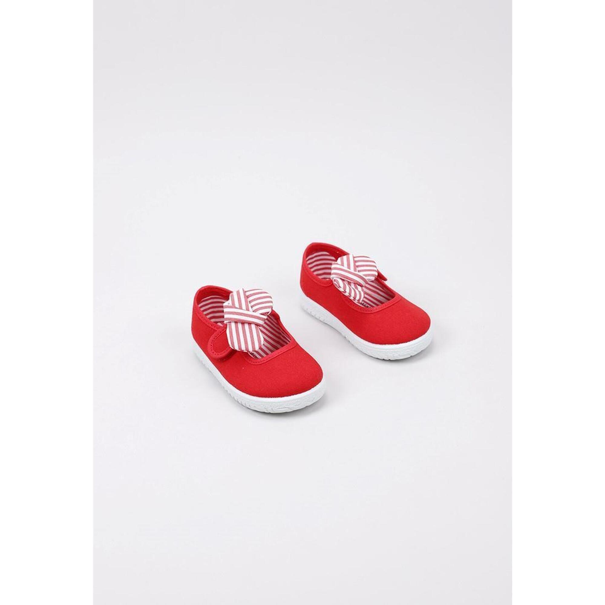 Zapatillas Deportivas Niños VICTORIA OJALÁ MERCEDITAS PAÑUELO RAYAS Rojo