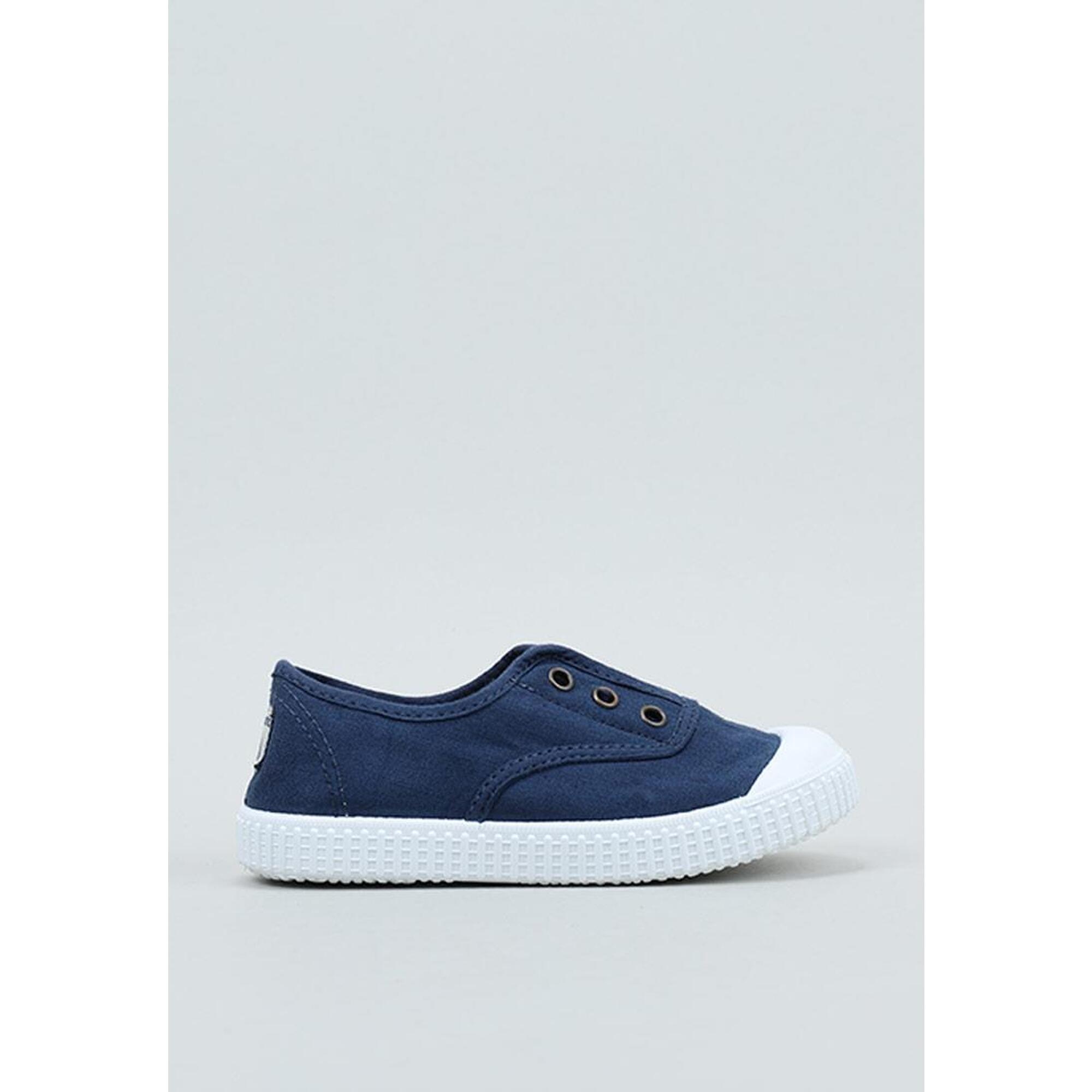 Victoria - Baskets Fille Victoria 1915 Anglaise Toile Lavée - Baskets - Bleu - Decathlon