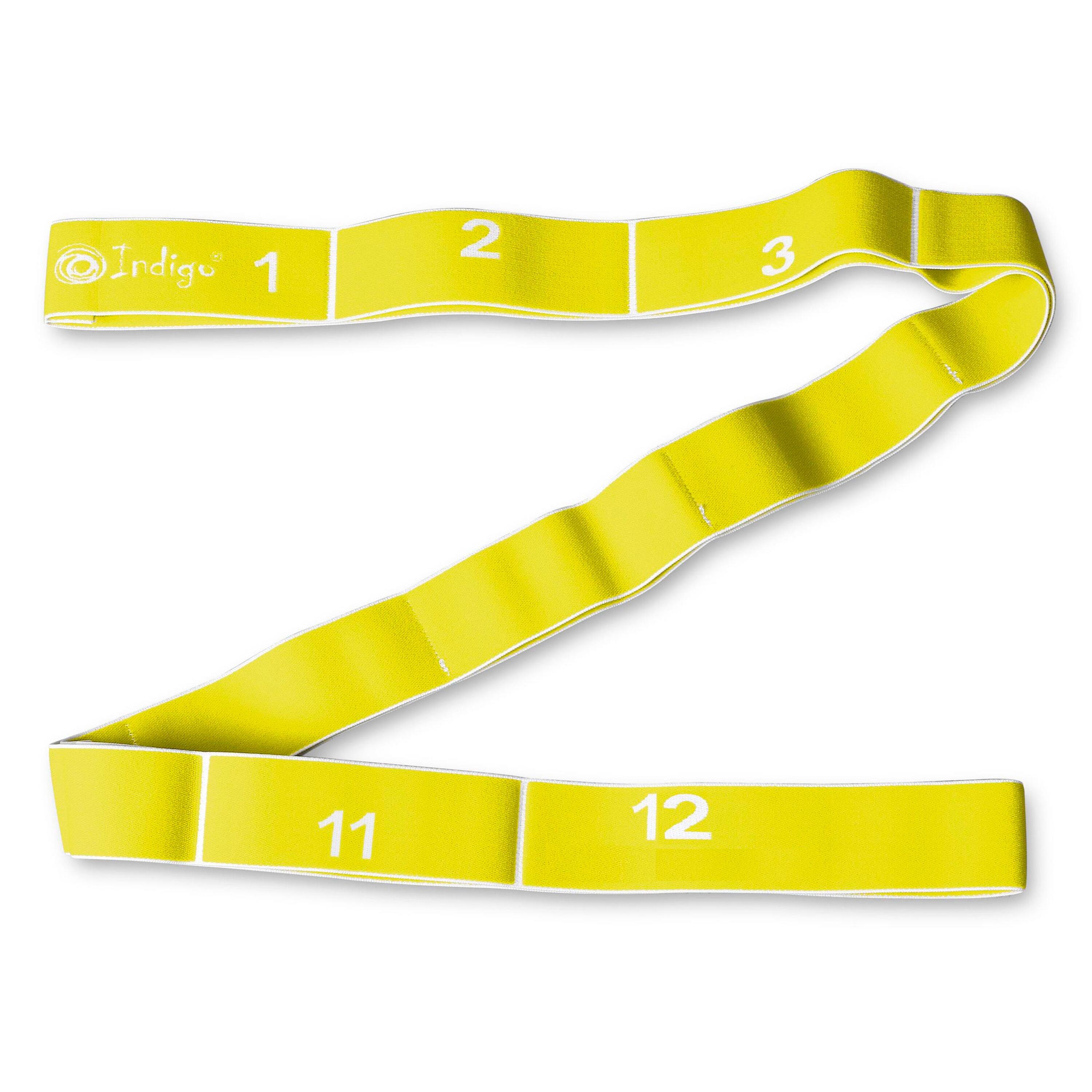 INDIGO SPORTS Banda Elástica Cinta Cerrada 12 Asas INDIGO MEDIUM 127*4 cm Amarillo