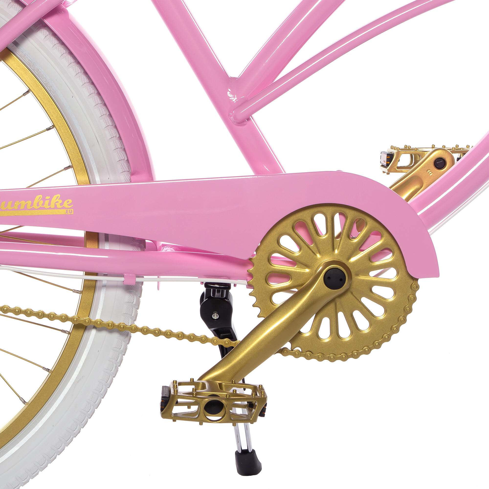 Rower miejski damski Plumbike La Donna Golden Rose 7B z hamulcem v-brake 4/7