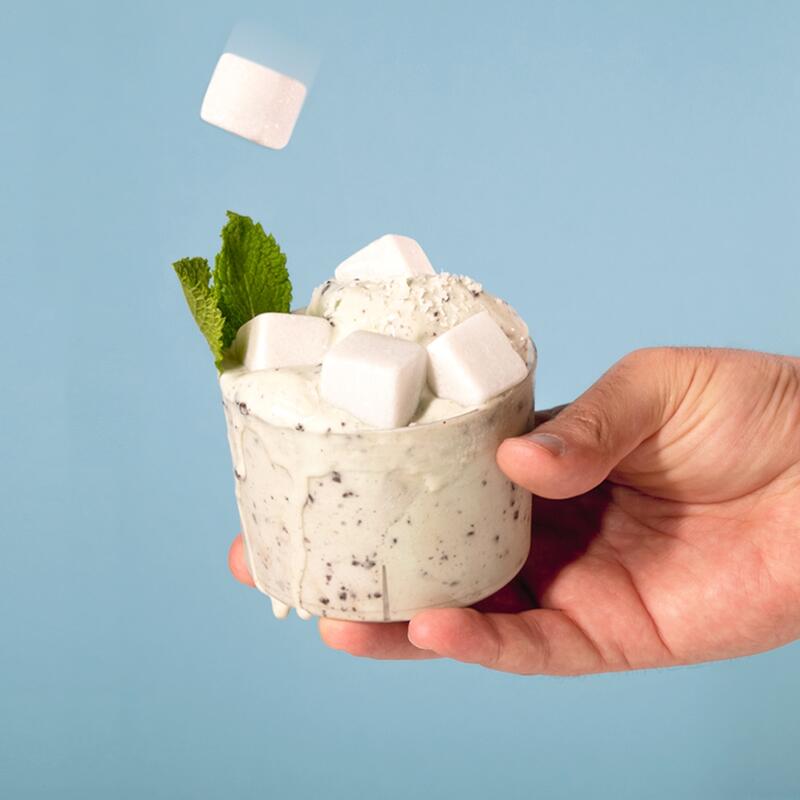 Tea Shop Marble Ice Cubes Cubitos de Mármol Blanco para Mantener Fría Bebidas