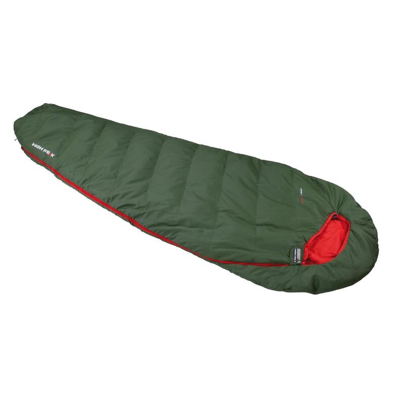 High Peak Pak 600 ECO, sac de couchage momie, polyester recyclé, sans PFC