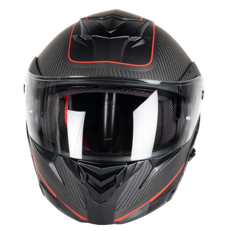 Casque ADRON CARBON DECAL MATT 22.06 Adulte Carbon Noir/Rouge Matt Dexter