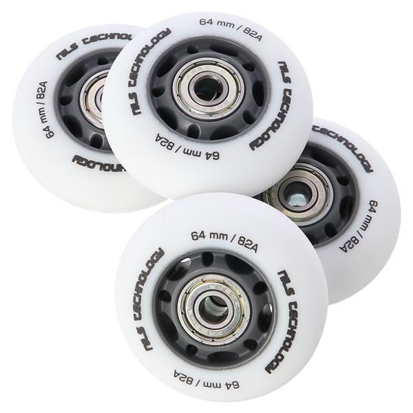 PU-wielen 64x24 82A + ABEC-9 Set Nils Extreme 3/7