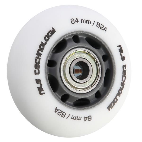 NILS EXTREME PU-wielen 64x24 82A + ABEC-9 Set Nils Extreme