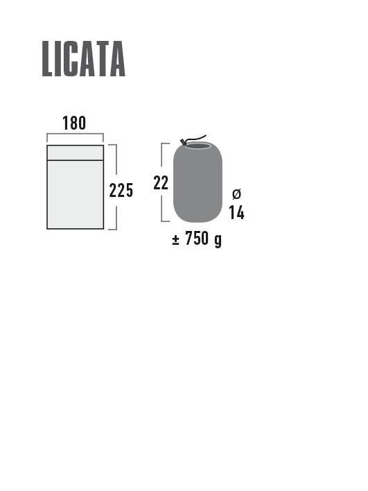 High Peak Licata,Schlafsack Inlet,Doppel-Deckenschlafsack,mit Kissenfach 3/4