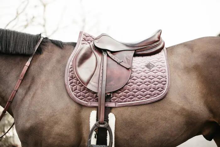 Tapis De Selle Tout Usage Dover Saddlery Violet En Coton - Occasion