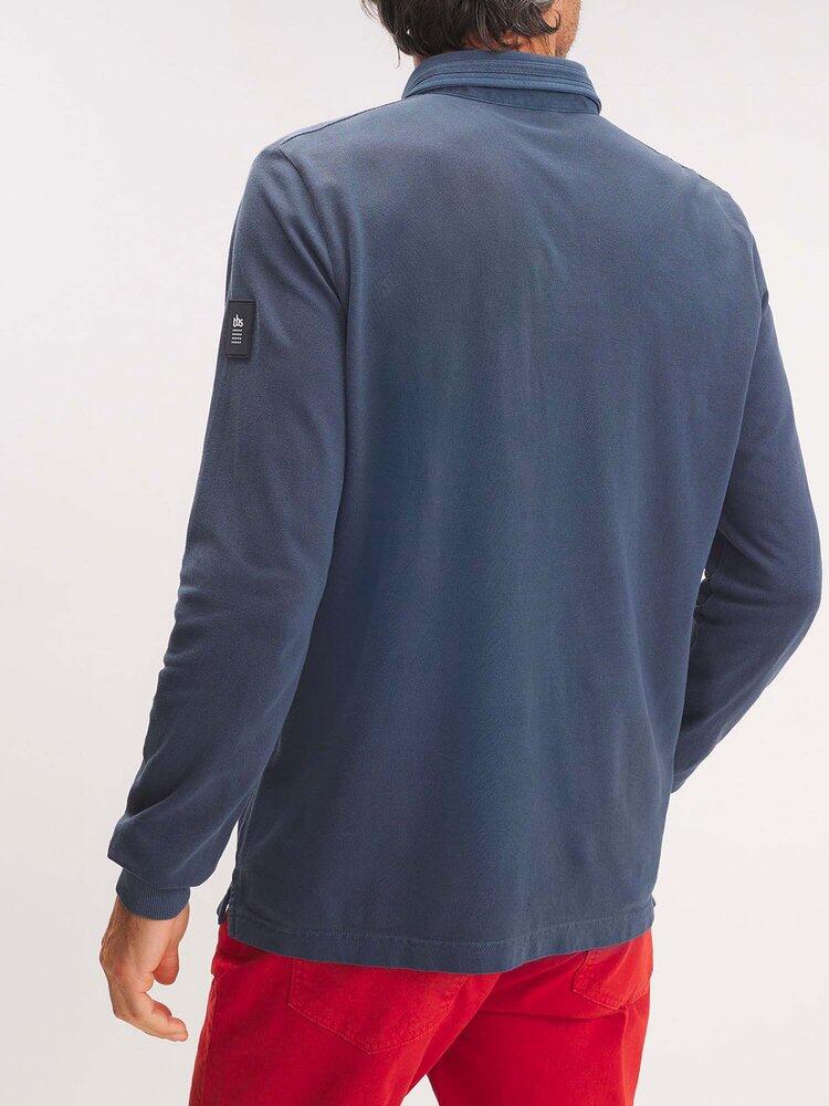 Polo manches longues Homme - LEQUEPOL14032 Bleu Marine 5/5