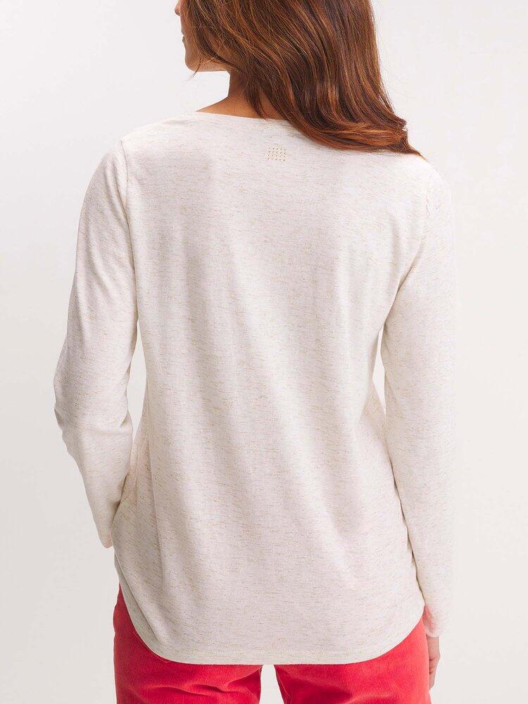 T-shirt manches longues Femme - ADEVIVER19017 Blanc/ecru 5/5