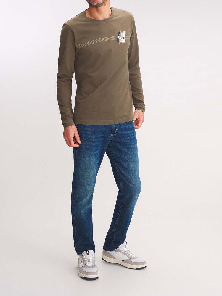 T-shirt manches longues Homme - REHANTEE14275 Marron 3/5