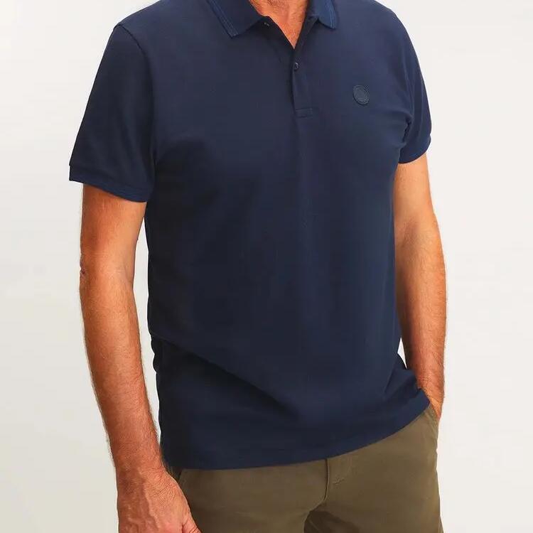 Men's TBS Atton Navy Polo Shirt