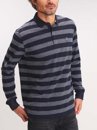 Polo manches longues Homme - PACALPOL14032 Bleu Marine