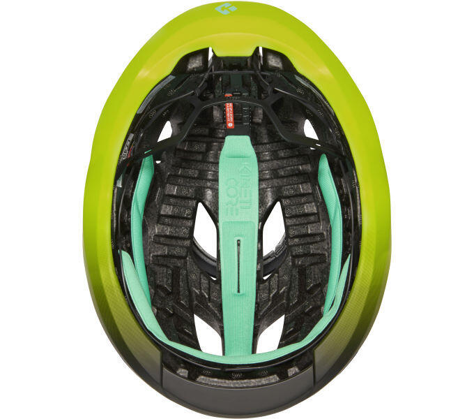 LAZER Kask rowerowy Strada KinetiCore, matowy ciemnoszary, żółty błysk