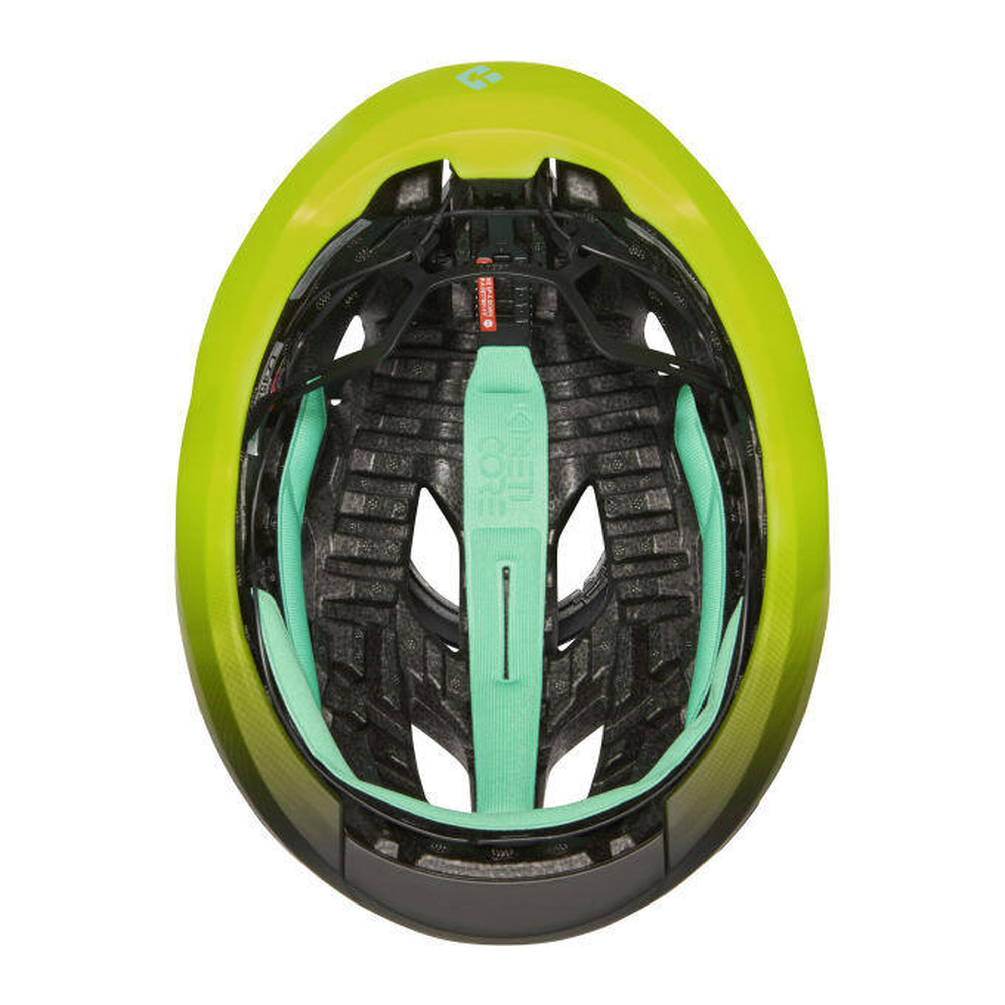LAZER Kask rowerowy Strada KinetiCore, matowy ciemnoszary, żółty błysk