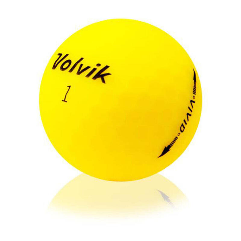 VOLVIK Balles De Golf  Vivid  Sleeve Jaune jaune