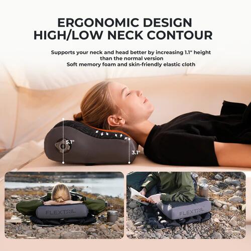 Flextail ZERO PILLOW-B - Oreiller gonflable de camping