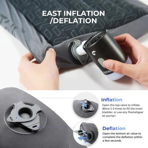 Perna gonflabila Flextail Zero Pillow, compacta, pentru camping, ergonomica 150g