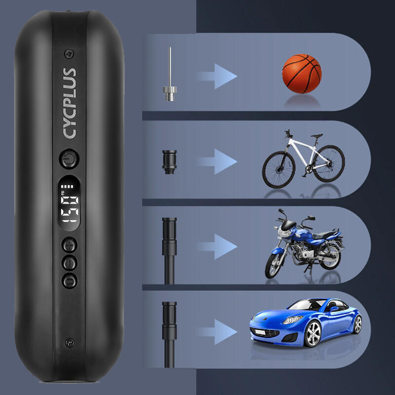 Pompe à vélo électrique - Compresseur rechargeable - Pompe à pneus - BMX-MTB