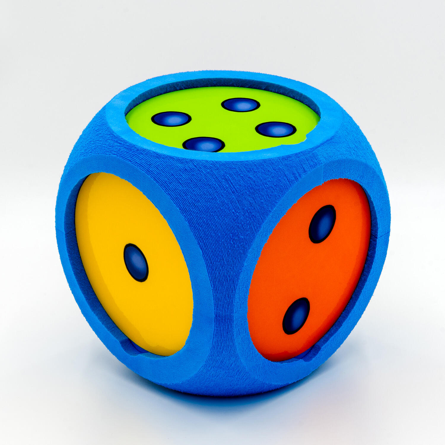 Schaumstoffwürfel Standardwürfel inkl. Würfelpunktescheiben Schulsport Unisex 1/3