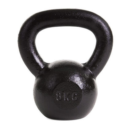 Kettlebell 8 kg Gewichtheben Unisex Schwarz