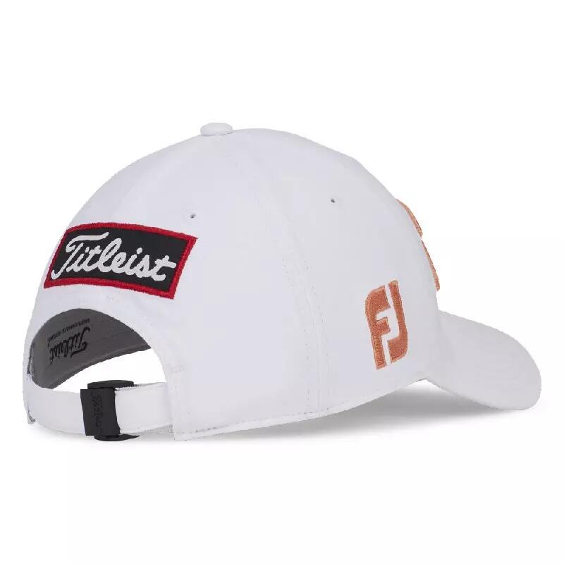 TH24AWTPN2-16C  WOMEN'S LIGHTWEIGHT UPF 50+ CAP - WHITE/PEACH