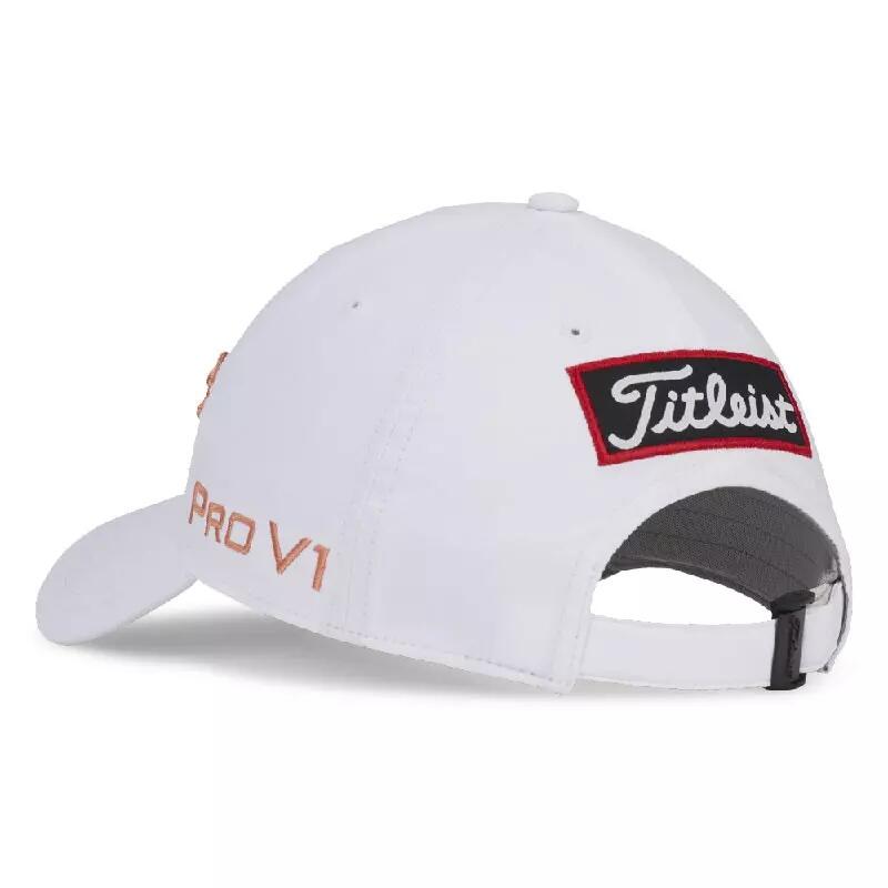 TH24AWTPN2-16C  WOMEN'S LIGHTWEIGHT UPF 50+ CAP - WHITE/PEACH