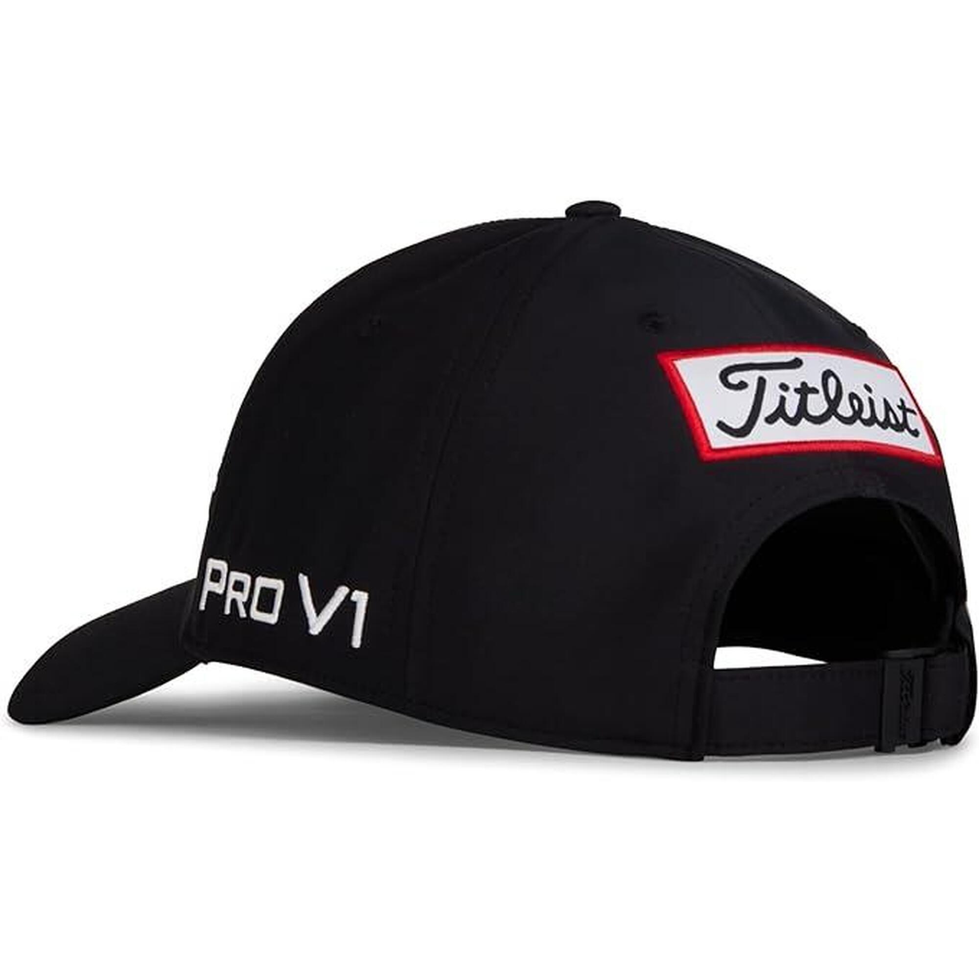 TH22ATPGC-01 TOUR PERFORMANCE 中性超輕可調整式高爾夫球帽 - 黑色