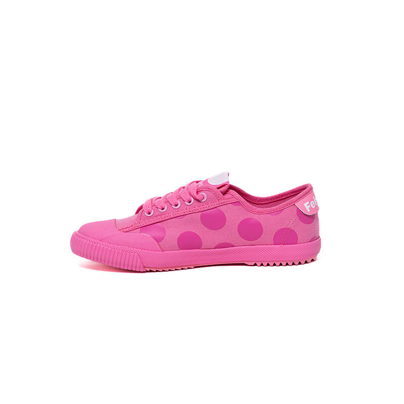 Lowrys Farm X DAFU Kids Feiyue Polka Pink LO Canvas Shoes - Pink